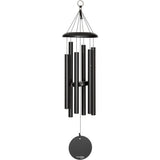 Triogift Garden Home Decoration 30 Inch Black Wind Chime for Patio Outdoor Wind Chimes Backyard Macrame Decorations Room Crafts Decor