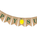 Triogift Happy Sukkot Flags, Holiday Party Supplies, Fruit Wreaths for Celebration Decorations