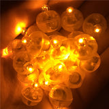 Triogift 10Pcs Switch Balloon LED Flash Luminous Lamps Tumbler Light Bar Lantern Christmas Wedding Party Decoration Birthday Decor Adult