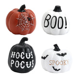 Triogift Halloween Decor home outdoor Ornaments Resin Thanksgiving Pumpkin Set Fall Pumpkin Fall Thanksgiving Harvest Home Decorations