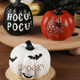 Triogift Halloween Decor home outdoor Ornaments Resin Thanksgiving Pumpkin Set Fall Pumpkin Fall Thanksgiving Harvest Home Decorations