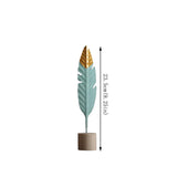 Triogift Modern Feather Table Decor Figurine