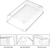 Triogift 13/25PCs Desk Drawer Organizers Set Plastic Bathroom Storage Makeup Organizer Clear Transparent Storage Box Bins Kitchen Gadget