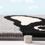 Triogift 50*80cm Bath Mat Modern Cute Cat Flower Bathroom Rug Absorbent Slip-resistant Quick Dry Entrance Door Carpet  Home Foot Mats