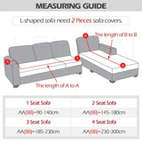 Triogift Velvet Sofa Cover for Living Room Thick Elastic Sofa Cover 1/2/3/4 Seater L Shaped Corner Sofa Cover Stretch Cover for Sofa