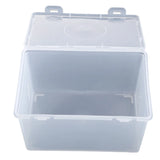 Triogift  Mask Storage Box Plastic Transparent Storage Container Keep Tidy Organizer