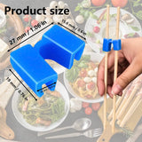 Triogift  8/10PCS Japanese Chopsticks Helper Durable Hinge Connector Small Easy Use Chopstick Trainer Portable Reusable Training Assistant