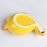 Triogift Ceramic Cute Duck Soap Dish, Self Draining Soap Holder for Shower