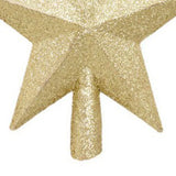 Triogift  Christmas Tree Top Star Ornament Merry Christmas Decorations Shiny Gold Powder Five-pointed Star New Year's Ornament