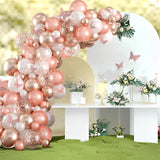 Triogift Macaron Pink Balloon Garland Arch Kit Wedding Birthday Party Decoration Kids Globos Rose Gold Confetti Latex Ballon Baby Shower