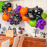 Triogift 143PCS Halloween Balloon Arch Kit Ideal for Halloween Decorations, Birthdays, Anniversaries, Bar Mitzies, and Dances