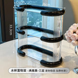 Triogift  -  High-grade light luxury cup holder dining table drinking glass shelf coffee cup storage desktop mug perfume storage rack