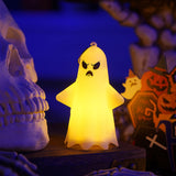 Triogift 1PC Halloween LED Ghost Lights Party Ambience Decoration Halloween Home Decoration Supply Props