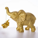 Triogift Elephant Mother and Son Decorations Desktop Living Room Home Decoration Resin Crafts