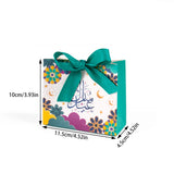 Triogift 10pcs Ramadan Gift Box Eid Mubarak Candy Cookie Box Eid party Gift Packaging Bags Ramadan Decoration  Muslim Party Supplies