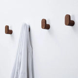 Triogift Wooden Hook Key Decorative Holder Door Hanger Wall Coat Rack Multi-Purpose Kitchen Bathroom Accessories Storage Gadgets Organize