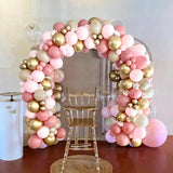 Triogift Retro Pink Pastel Macaron Balloons Garland Arch Kit Wedding Birthday Party Decoration Girls Baby Shower Rose Gold Ballon Chain