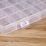 Triogift 28 Grid Rectangle Plastic Jewelry Box Compartment Storage Box Case Jewelry Earring Bead Craft Display Container Organizer