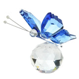 Triogift  Small Gift Creative Home Counter Decoration Crystal Crafts Three-dimensional Butterfly Home Decoration