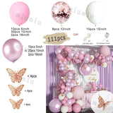 Triogift Tender Pink Gold Balloon Garland Arch Kit Wedding Birthday Party Decoration Adult Kids Baby Shower Decor Ballon Wedding Supplies