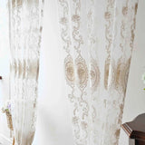 Triogift Luxury Pearls Velvet Curtain for Living Room Embroidery Voile Drape Lace Wave Bottom Study Window Bedroom Custom