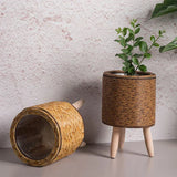 Triogift Rattan Basket Flower Pot