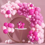 Triogift Pink Balloon Garland Arch Kit Wedding Birthday Party Decoration Kids Latex Ballon Baby Shower Girl Gender Reveal Global Baloon