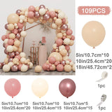 Triogift Pink Metallic Balloon Garland Arch Kit Wedding Birthday Party Decoration Kids Globos Rose Gold Confetti Latex Ballon Baby Shower