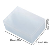 Triogift Mini Plastic Box Rectangular Box Translucent Box Packing Box Storage Box Dustproof Durable Strong Jewelry Storage Case Container