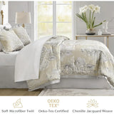 Triogift  2 Shams & Bed skirt Bed Linen Set Jacquard Floral Medallion Comforter Sets Comforter Queen Bedding Home Freight free.