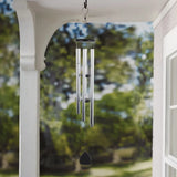 Triogift Wind Chimes Chrome Metal Outdoor Wind Chime Home Decoration Wall Hanging Decor Crafts Garden