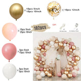 Triogift Tender Pink Gold Balloon Garland Arch Kit Wedding Birthday Party Decoration Adult Kids Baby Shower Decor Ballon Wedding Supplies