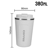 Triogift  -  1pc 380ml 510ml Coffee Mug for Tea Water Coffee Car Thermos Cup Leak_Proof Travel Thermo Cup Double Stainless Steel Thermo Cafe