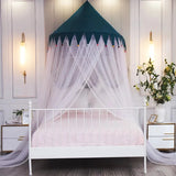 Triogift Princess Style Dome Mosquito Net Girl's bedroom Cellular Network Single Double Bed Mosquito Net Large Space Mosquito Net