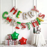 Triogift Christmas 16 Inch Letter Aluminum Foil Balloons, Merry Christmas Decoration and Decoration Balloons