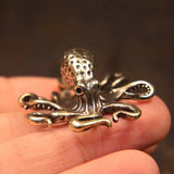 Triogift Brass Octopus Mini Figurine