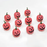 Triogift Halloween Pumpkin Ornaments, Festive Atmosphere, Scene Decoration, Orange, Black, White, Green Pumpkin Ornaments