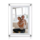 Triogift Acrylic Digital Photo Frame 5/7 Inch 1000mAh Vertical Display IPS Screen 2G Memory Battery Porta Retrato Digital