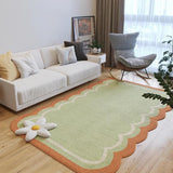 Triogift  Modern Irregular Living Room Decoration Carpet Japanese Bedroom Bedside Plush Carpets Simple Study Coat Closet Fluffy Soft Rug