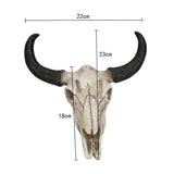 Triogift  Three-Dimensional Wall Hanging Horns, Skull, Creative Home Wall Decoration, Retro Animal Bones