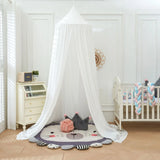 Triogift Kids Bed Mosquito Net Child Bed Canopy Bed Curtain for Baby Crib Children Tent  Hanging Round Play Tent  Room Decor