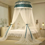 Triogift Double Layer Blackout Hanging Mosquito Net Dust-proof Dome Mosquito Net Home Princess Style Girls Room Decorative Bed Curtains