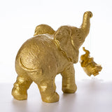 Triogift Elephant Mother and Son Decorations Desktop Living Room Home Decoration Resin Crafts