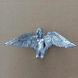 Triogift Art Female Angel Statue Resin Wings Kneeling Angel Garden Figure Decoration Craft Angle Sculpture Desktop Decorative Statue