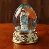 Triogift Lutheran Crystal Ball Ornaments Religious Desk Room Decoration Gifts Resin Crafts Home Decoration Accessories Feng Shui Lucky