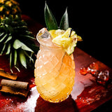 Triogift 480Ml Pineapple Shaped Cocktail Glasses Creative Drinking Cup Transparent Water Glass Red Wine Glass Cup For Home Bar Party