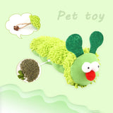 Triogift  Cat Chew Toys Caterpillar Catnip Molar Toy Silvervine Cat Teaser Interaction Toy Clean Mouth Kitten Toy Pet Supplies Accessories