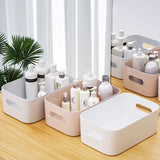 Triogift Desktop Storage Box Sundry Storage Student Snack Plastic Cosmetic Storage Box Household Kitchen Sorting Box Makeup Box