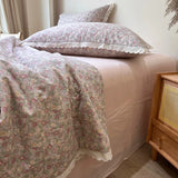 Triogift Summer Quilt French Style 2024 New Pure Cotton Double Layer Yarn Soybean Fiber Cool Blanket Air Condition Quilt