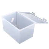 Triogift  Mask Storage Box Plastic Transparent Storage Container Keep Tidy Organizer